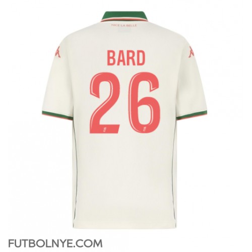 Camiseta OGC Nice Melvin Bard  #26 Visitante Equipación 2025-26 manga corta